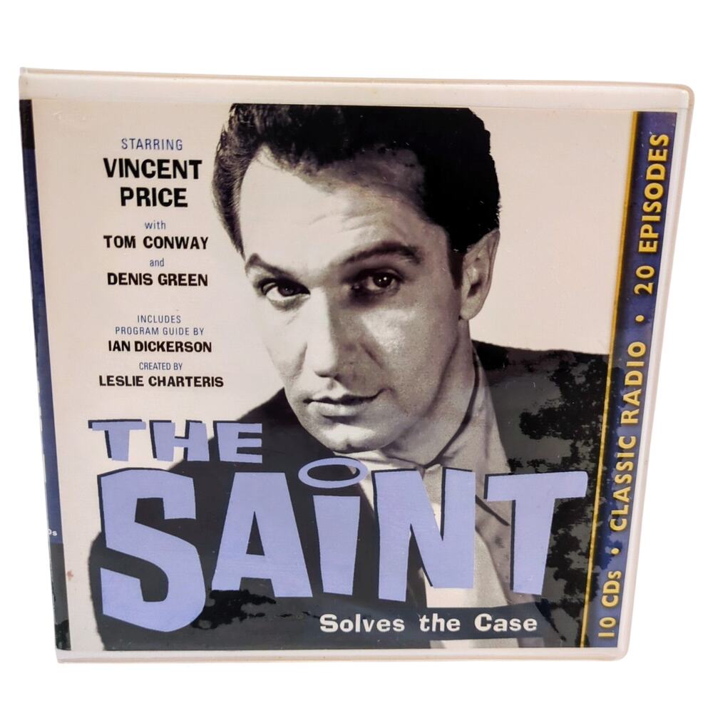 The Saint Solves the Case Vincent Price 10-CD Audiobook Set Classic Old Radio